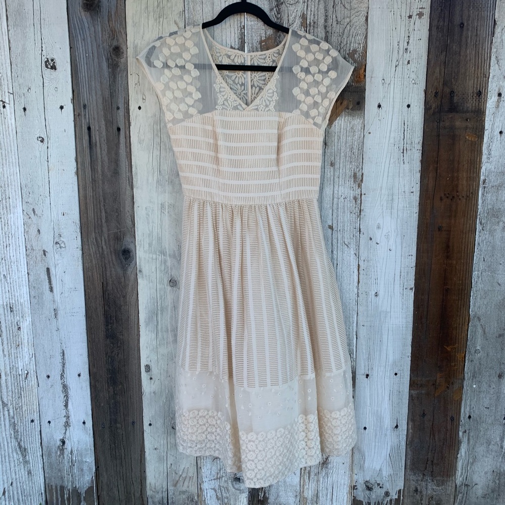 Anthropologie Moulinette Soeurs Lace Crochet Dress